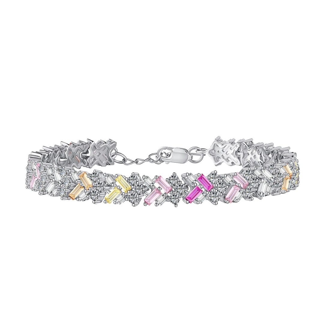[LUCKY LOVE]Dazzling Unique Multi Shape Daily Bracelet