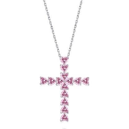 [LUCKY LOVE]Radiant Cross Shape Necklace
