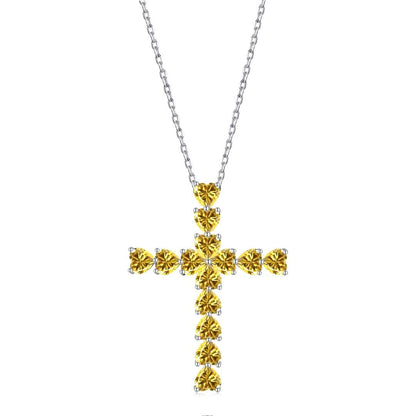 [LUCKY LOVE]Radiant Cross Shape Necklace