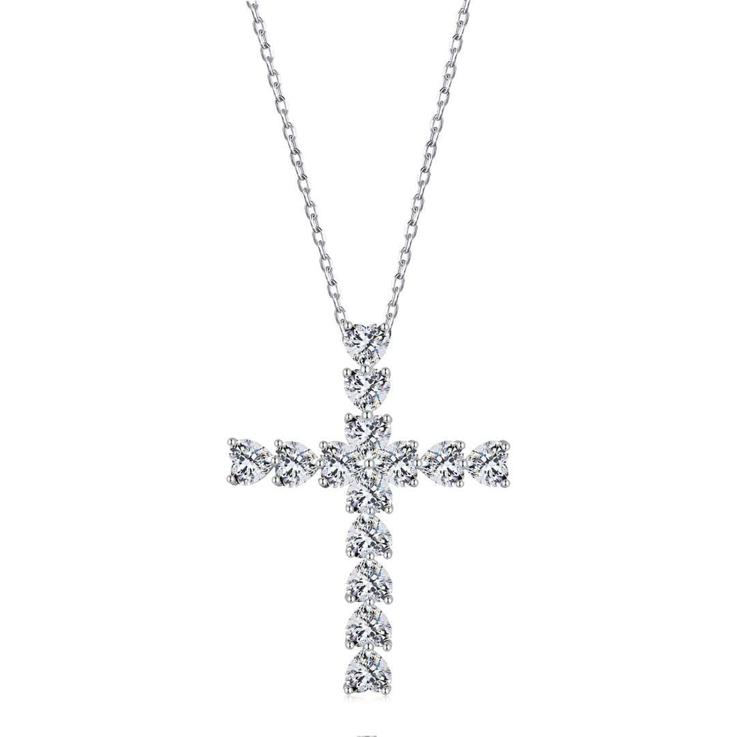[LUCKY LOVE]Radiant Cross Shape Necklace