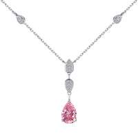 [LUCKY LOVE]Dazzling Pear Cut Necklace