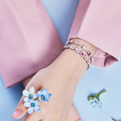[LUCKY LOVE]Exquisite Ornate Emerald Cut Daily Bracelet