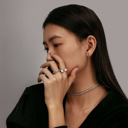 [LUCKY LOVE]Elegant Tennis Chain Necklace