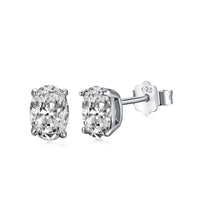 [LUCKY LOVE]Oval Classic Dignified Elegant Earrings