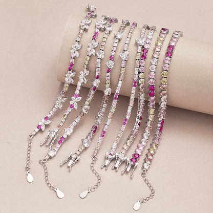 [LUCKY LOVE]Delicate Colorful Emerald Cut Party Bracelet