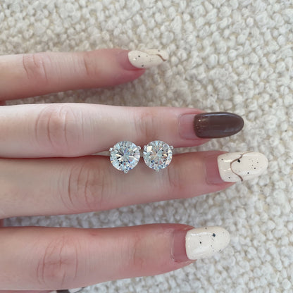 [LUCKY LOVE]Dainty Round Shape Earrings