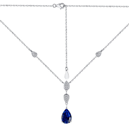 [LUCKY LOVE]Dazzling Pear Cut Necklace