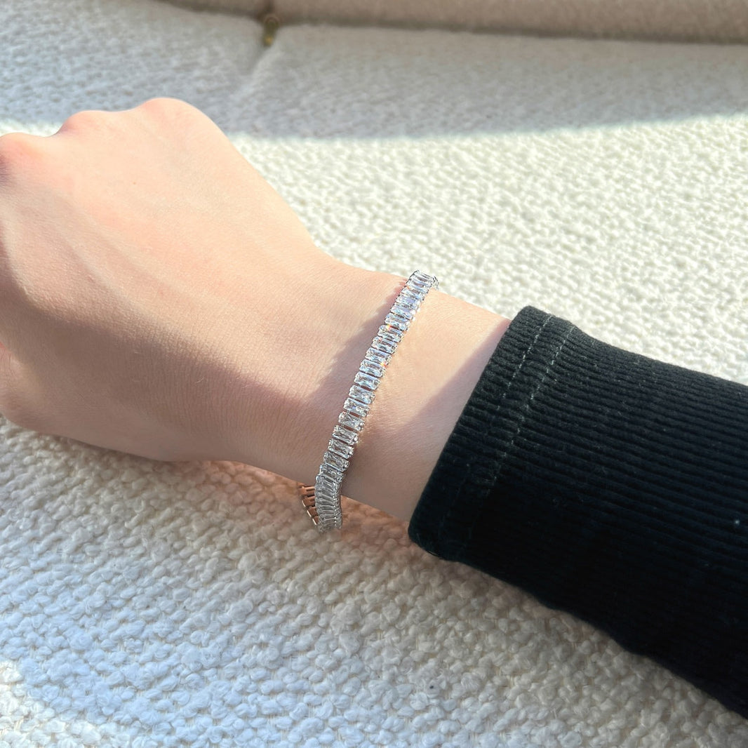 [LUCKY LOVE]Exquisite Emerald Cut Daily Bracelet