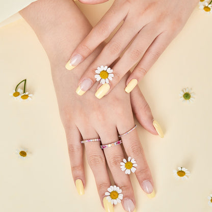 [LUCKY LOVE]Dazzling Lustrous Round Cut Tennis Ring