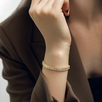 [LUCKY LOVE]Exquisite Emerald Cut Daily Bracelet
