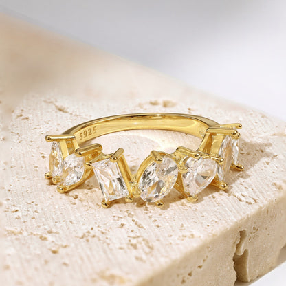 [LUCKY LOVE]Delicate Multi Cut Ring