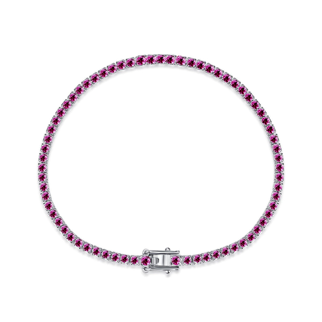 [LUCKY LOVE]Dazzling Colorful Round Cut Daily Bracelet