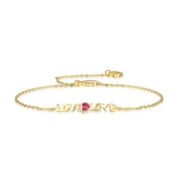 [LUCKY LOVE]Romantic Heart Shape Lover Bracelet