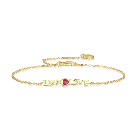 [LUCKY LOVE]Romantic Heart Shape Lover Bracelet