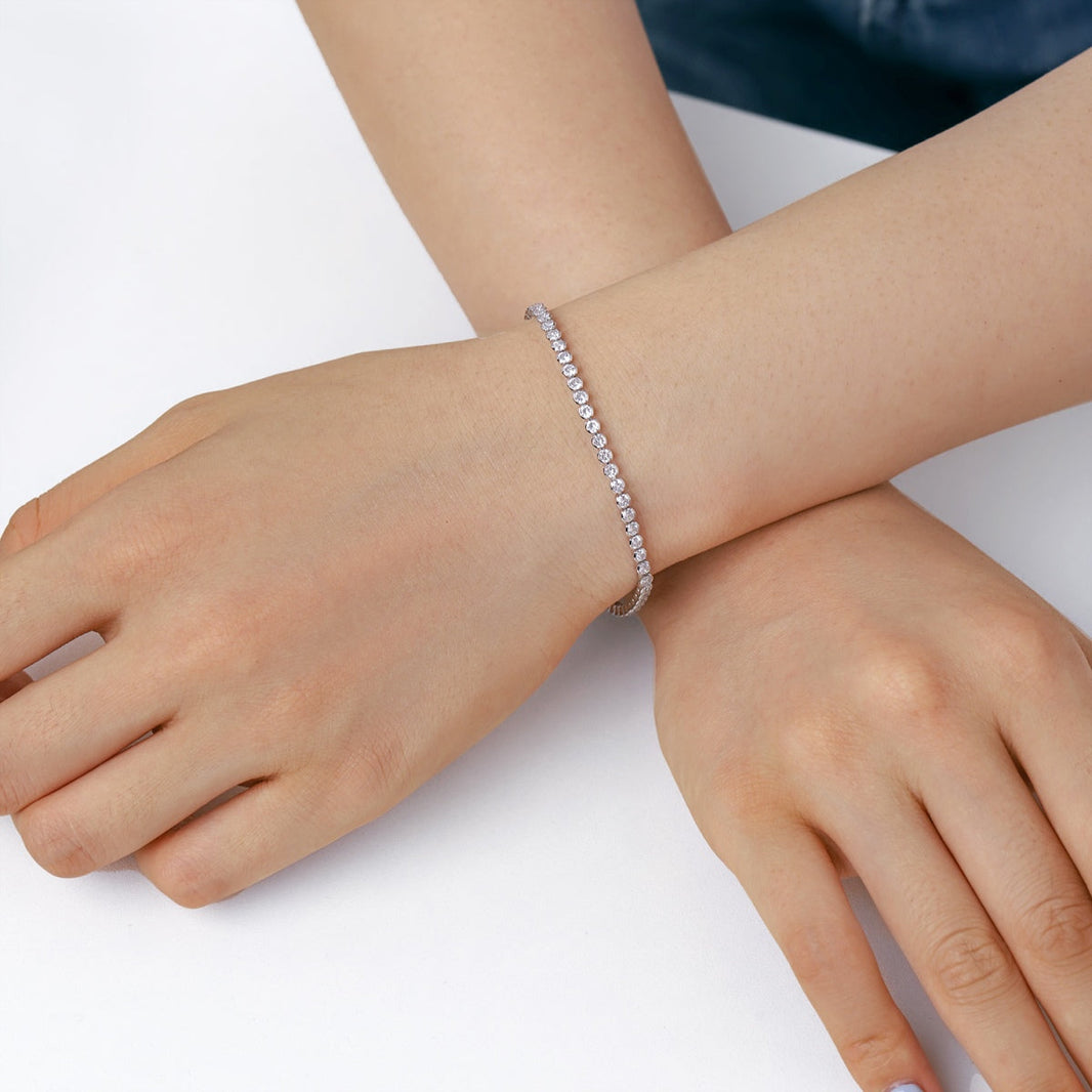 [LUCKY LOVE]Dazzling Sparkling Round Cut Daily Bracelet