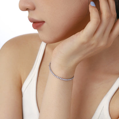 [LUCKY LOVE]Dazzling Sparkling Round Cut Daily Bracelet