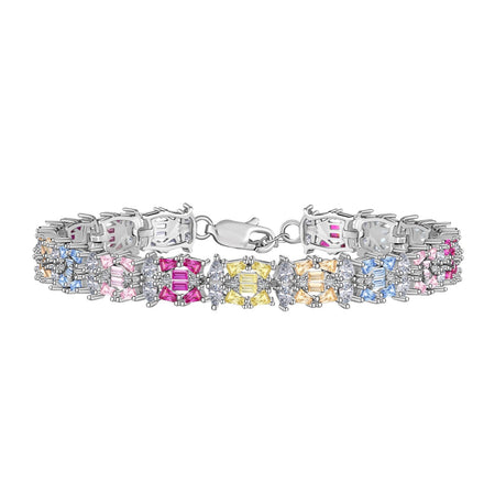 [LUCKY LOVE]Delicate Colorful Multi Cut Party Bracelet