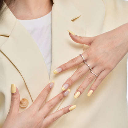 [LUCKY LOVE]Elegant Vivid Round Cut Daily Ring