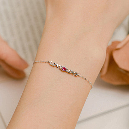 [LUCKY LOVE]Romantic Heart Shape Lover Bracelet