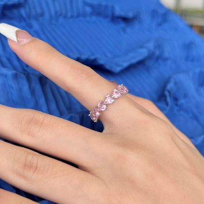 [LUCKY LOVE]0.25 Carat Radiant Romance Heart Cut Lover Ring