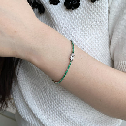 [LUCKY LOVE]Dazzling Colorful Round Cut Daily Bracelet