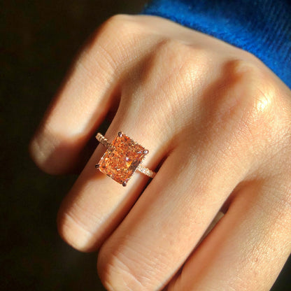 [LUCKY LOVE]4.0 Carat Luxurious Engagement Ring