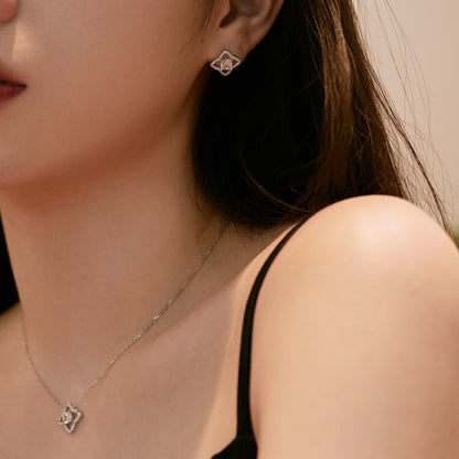 [LUCKY LOVE]Elegant Star Shape Princess Cut Daily Earrings