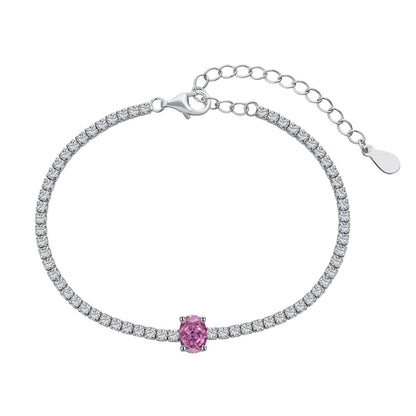 [LUCKY LOVE]0.75 Carat Exquisite Oval Cut Daily Bracelet