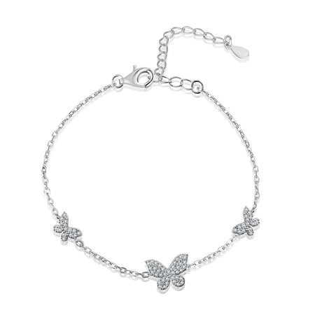 [LUCKY LOVE]Delicate Butterfly Pendant Bracelet