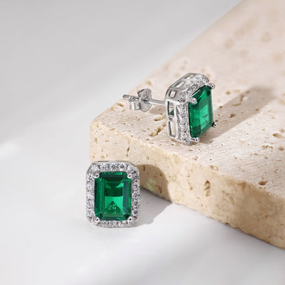 [LUCKY LOVE]Luxurious Dainty Emerald Cut Banquet Earrings
