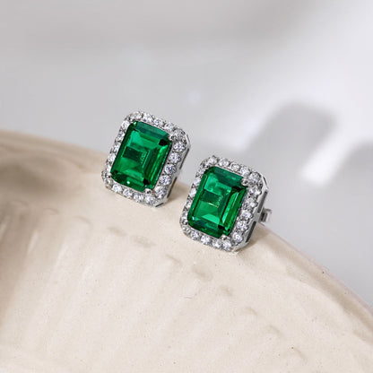 [LUCKY LOVE]Luxurious Dainty Emerald Cut Banquet Earrings