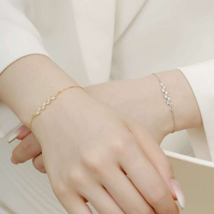[LUCKY LOVE]Elegant Wheat Leaves Shape Bracelet
