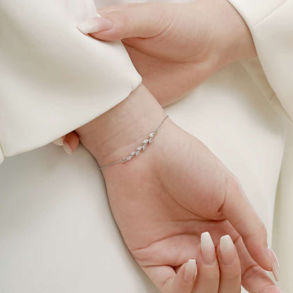 [LUCKY LOVE]Elegant Wheat Leaves Shape Bracelet