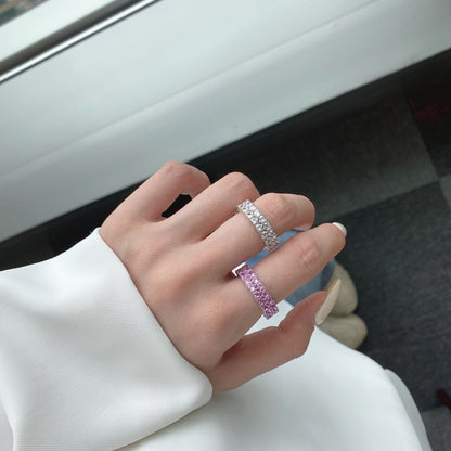 [LUCKY LOVE]Sparkling Full Heart Ring