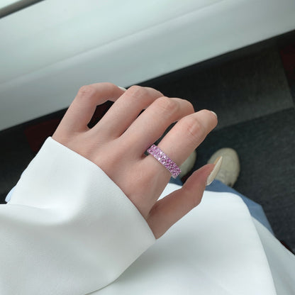 [LUCKY LOVE]Sparkling Full Heart Ring