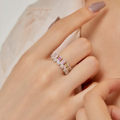 [LUCKY LOVE]Gorgeous Radiant Cut Daily Ring
