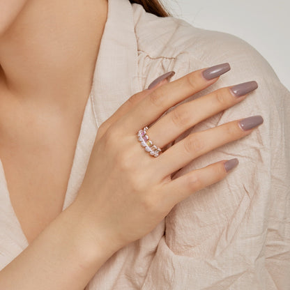[LUCKY LOVE]Gorgeous Radiant Cut Daily Ring