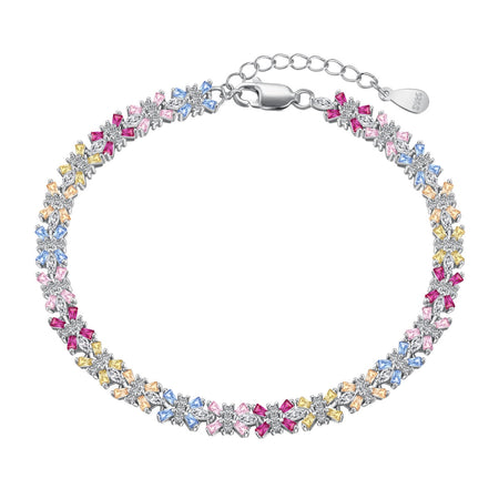 [LUCKY LOVE]Radiant Colorful Emerald Cut Party Bracelet