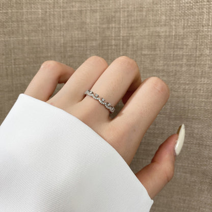 [LUCKY LOVE]Elegant Resplendent Round Shape Party Ring