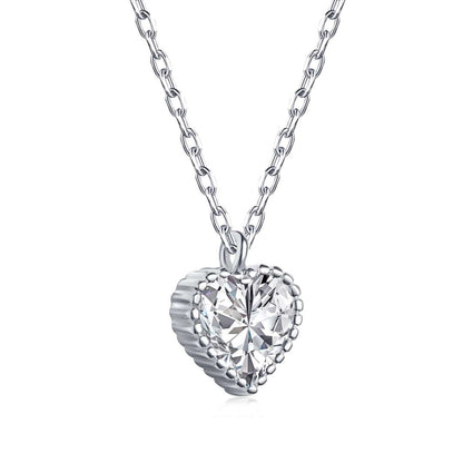 [LUCKY LOVE]Ornate Heart Shape Necklace