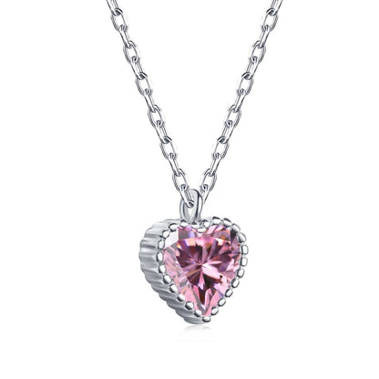 [LUCKY LOVE]Ornate Heart Shape Necklace
