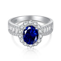 [LUCKY LOVE]1.5 Carat Dazzling Charming Oval Cut Banquet Ring