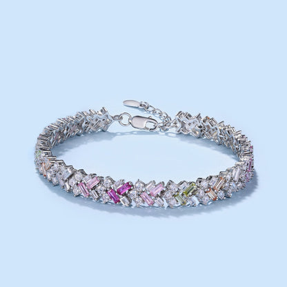 [LUCKY LOVE]Dazzling Unique Multi Shape Daily Bracelet