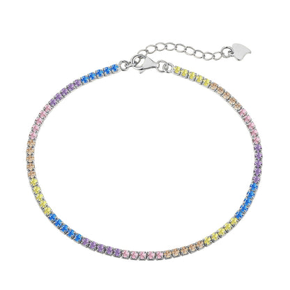 [LUCKY LOVE]Dazzling Colorful Round Cut Daily Bracelet