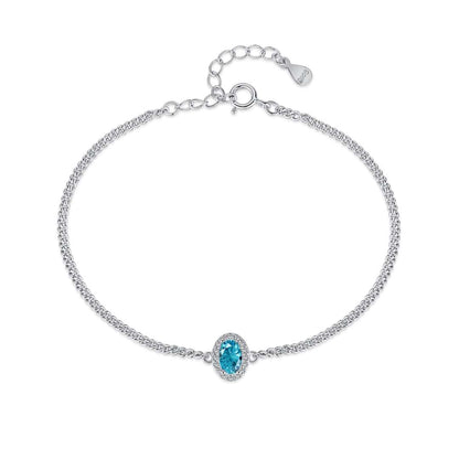 [LUCKY LOVE]Exquisite Oval Shape Bracelet