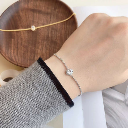 [LUCKY LOVE]Exquisite Oval Shape Bracelet