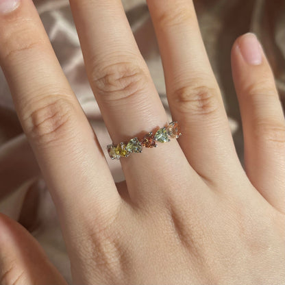 [LUCKY LOVE]0.25 Carat Radiant Romance Heart Cut Lover Ring