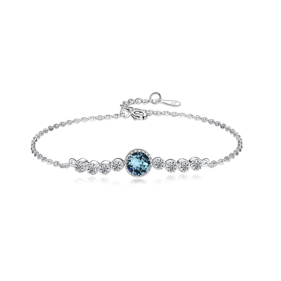 [LUCKY LOVE]Luxurious Heart Of The Ocean Bracelet