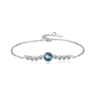 [LUCKY LOVE]Luxurious Heart Of The Ocean Bracelet