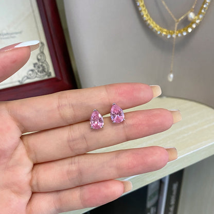 [LUCKY LOVE]Ornate Water Drop Shape Earrings